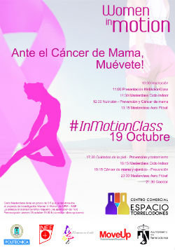 Ante el cáncer de mama ¡muévete! Jornada solidaria y deportiva 