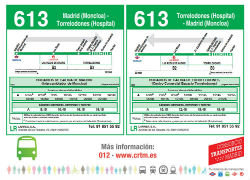 Prolongación de la linea 613 