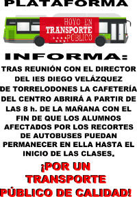 Soluciones para los recortes del transporte público.