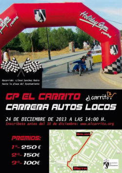 Apúntate a la II Carrera de Autos Locos, la GP El Carrito (Pospuesta al 4 de enero por la lluvia)