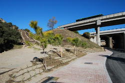 Finalizadas las obras del acceso peatonal al futuro parking disuasorio del vertedero y a la Torre de los Lodones