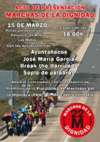 La Marcha de la Dignidad se presenta en Las Matas
