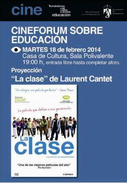 Cineforum en la casa de Cultura: 'La clase'