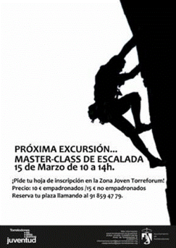 Master class de escalada en Torrelodones 