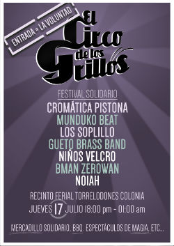 Cuarta edición del festival solidario El Circo de los grillos