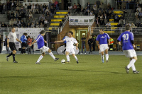 Jugadores veteranos del Real Madrid disputan en Las Rozas el V Memorial Ramón Grosso