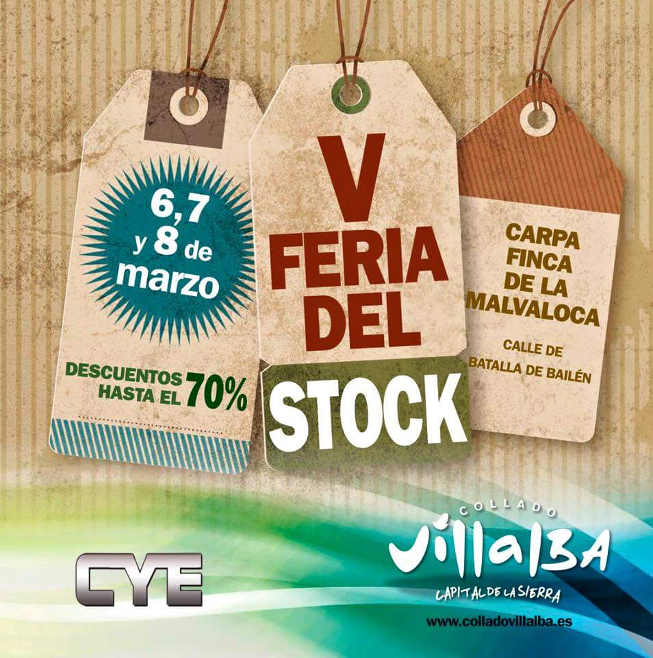 Quinta edición de la Feria del Stock de Collado Villalba este fin de semana