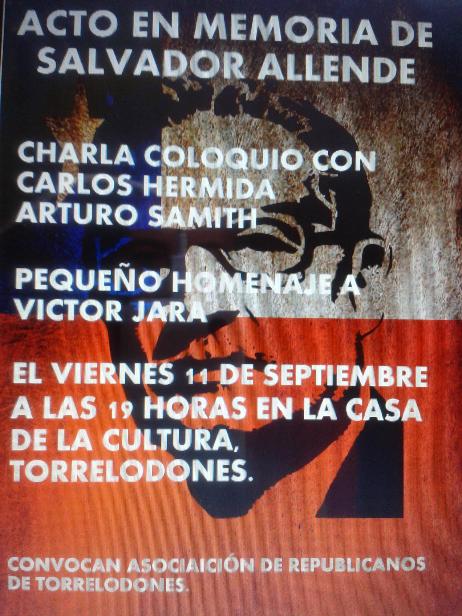 Homenaje a Salvador Allende por los Republicanos de Torrelodones