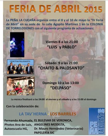 La peña la Cucaña organiza la IV Feria de Abril en la Colonia