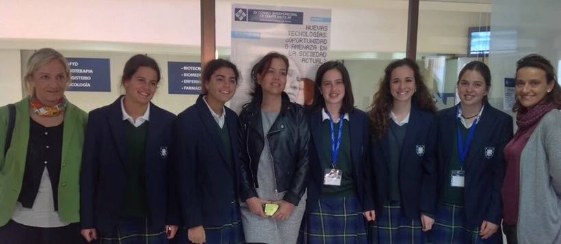 Las alumnas del colegio Orvalle de Las Rozas, ganadoras del IV Torneo Intermunicipal de Debate Escolar