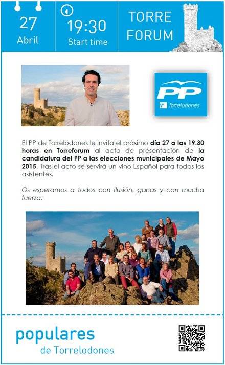 Acto de presentación de la candidatura del PP de Torrelodones