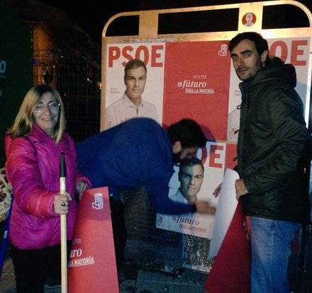 Arranca la campaña para la elecciones generales con la pegada de carteles