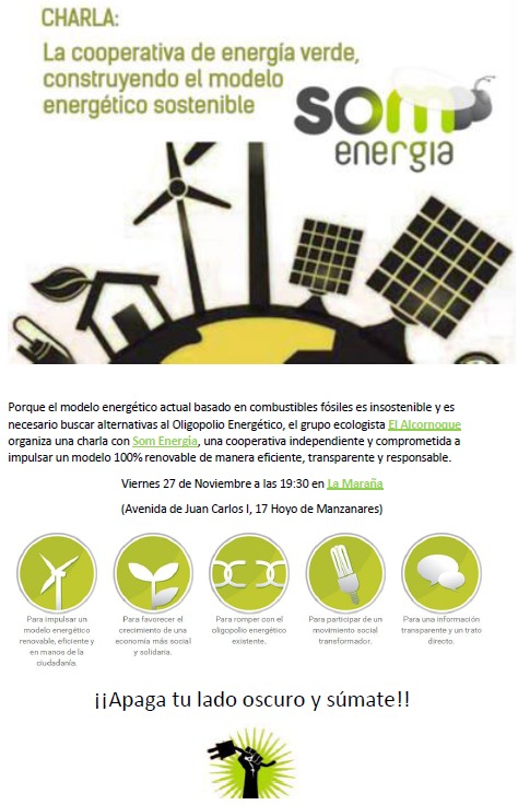 SOM Energía presenta la `Generación Kwh´ en Hoyo de Manzanares