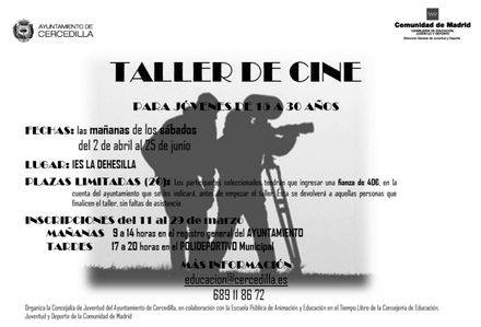 Taller de Cine para jóvenes en Cercedilla