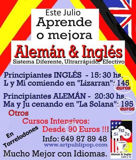 Aprende y mejora tus idiomas este verano con Inglés, café y té.