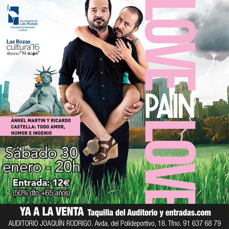 Ángel Martín presenta en Las Rozas la comedia “Love Pain Love”