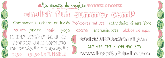 English fun Summer Camp en La Casita de Inglés