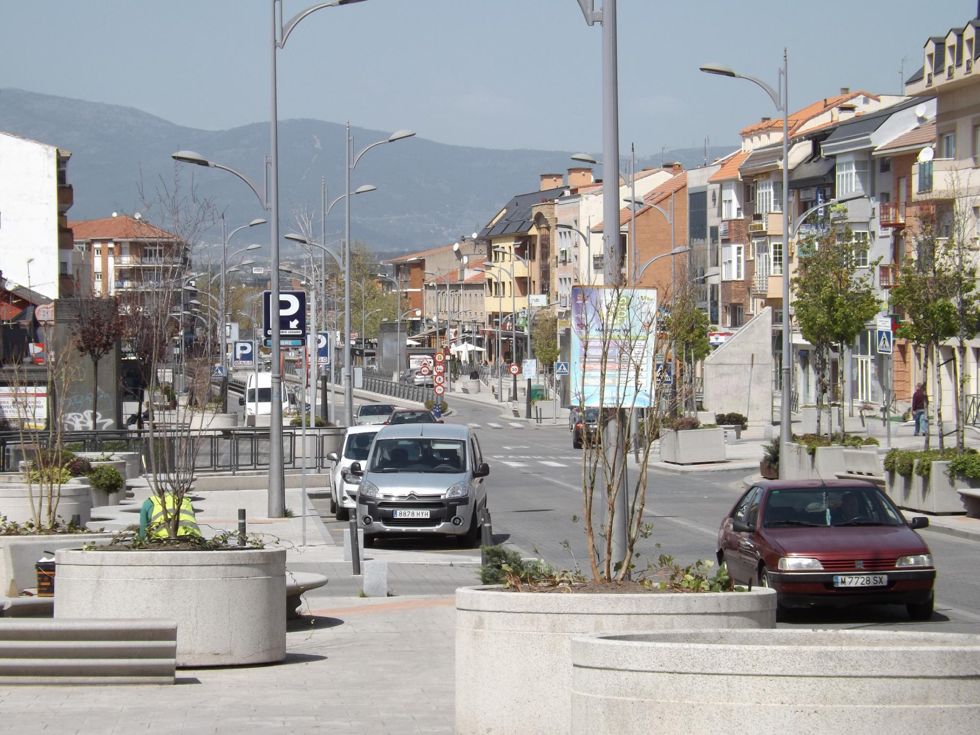 Las calles Honorio Lozano y Batalla de Bailén de Collado Villalba, cortadas al tráfico desde el martes 14