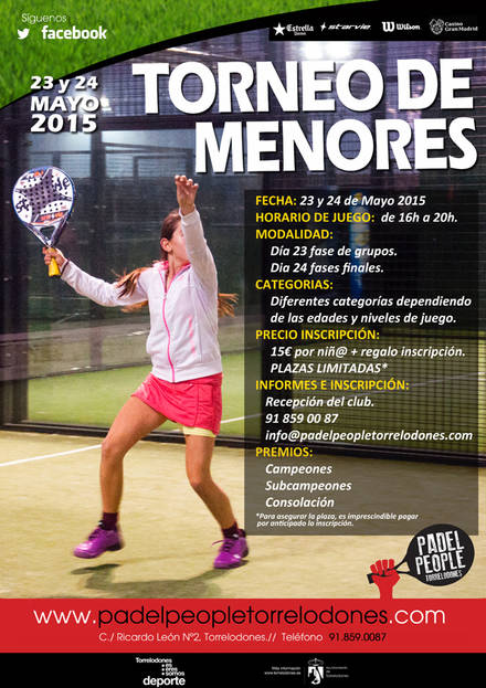 Torneo de padel para menores en Padel People