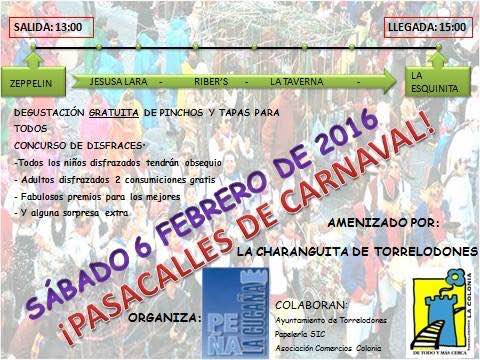 La peña La Cucaña celebra su pasacalles de Carnaval en la colonia de Torrelodones