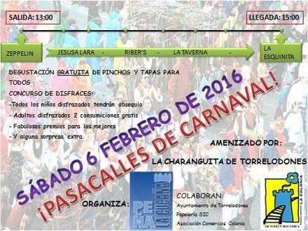 La peña La Cucaña celebra su pasacalles de Carnaval en la colonia de Torrelodones