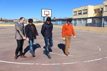 El alcalde de Galapagar visita el colegio San Gregorio