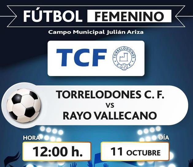 Las chicas del Torrelodones CF, contra el Rayo Vallecano este domingo