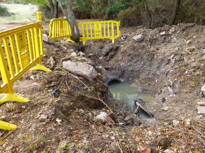 Unidos por Hoyo denuncia la contaminación de aguas por obras municipales