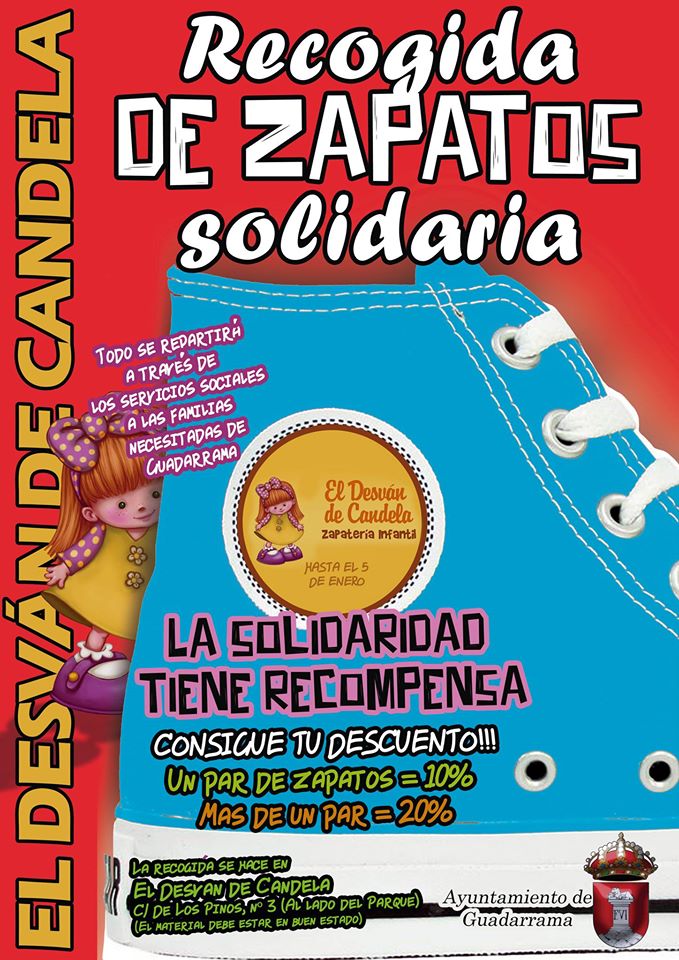 Guadarrama pone en marcha una recogida solidaria de zapatos infantiles