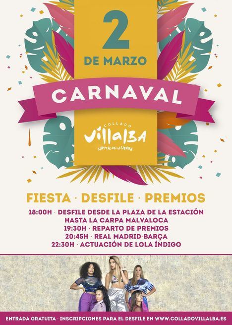 Lola Índigo actuará en el fin de fiesta del Carnaval 2019