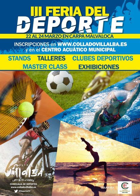 Actividades gratuitas y exhibiciones en la III Feria del Deporte de Collado Villalba