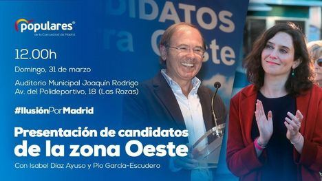 El PP madrileño presenta este domingo a sus candidatos en la zona Oeste