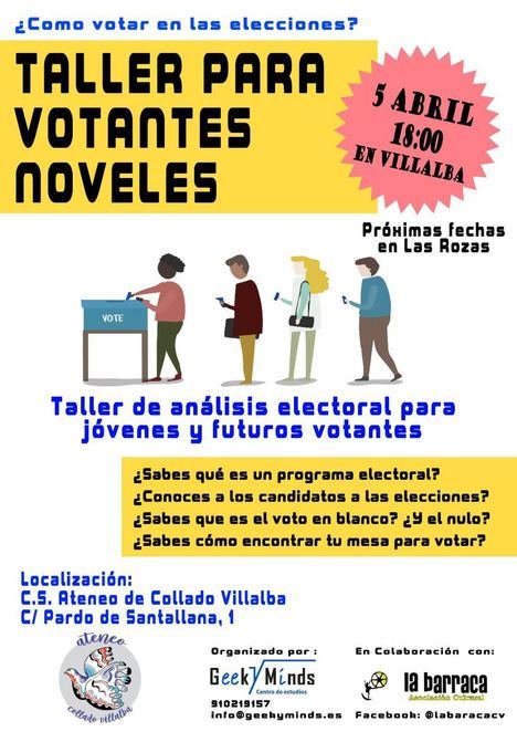 Un taller para que los nuevos votantes se preparen para las próximas citas electorales