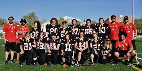 Las ‘demonias’, campeonas de la Liga Nacional de Football Americano 7x7