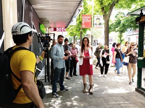 Sol Sánchez apoya a sus candidatos en Collado Villalba