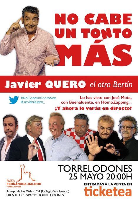 Javier Quero, el ‘otro’ Bertín, en el Teatro Fernandez Baldor el 25 de mayo