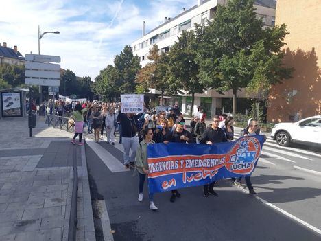 Manifestación al Hospital de Collado Villalba