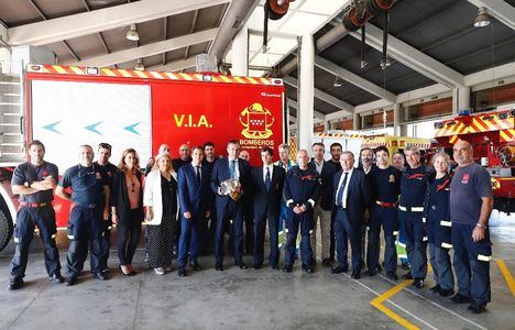 El consejero de Interior visita el Parque de Bomberos de Las Rozas