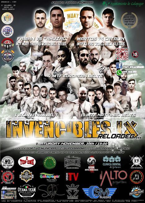 Galapagar acogerá el evento ‘Invencibles’ de muay thai y K1