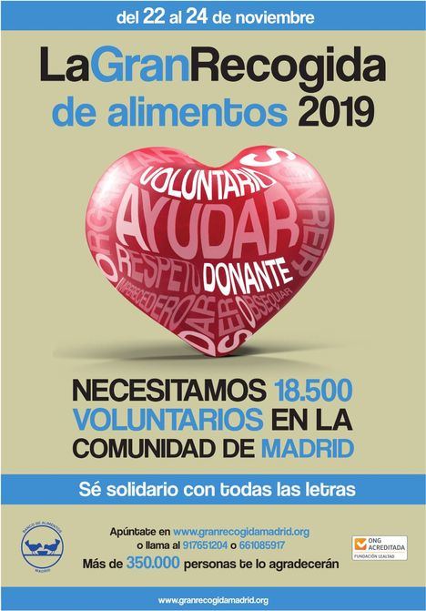 El Banco de Alimentos busca voluntarios para la 'Gran Recogida'