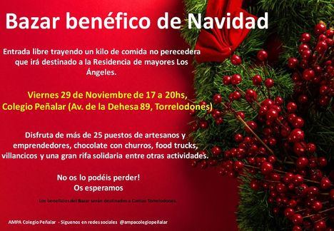 Bazar benéfico de Navidad en el Colegio Peñalar de Torrelodones