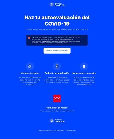 La Comunidad lanza una web y una aplicación sobre el coronavirus