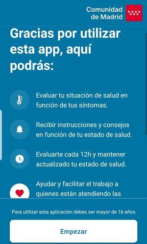 La Comunidad lanza la App Coronamadrid