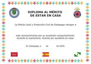 Galapagar concede un diploma a todos los niños por su buen comportamiento