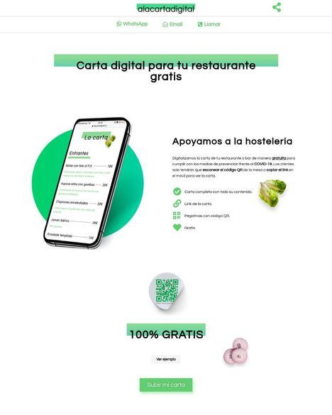 Cartas digitales para restaurantes, una propuesta solidaria nacida en Torrelodones