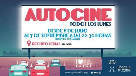 Boadilla instalará un Autocine en el Recinto Ferial durante julio y agosto