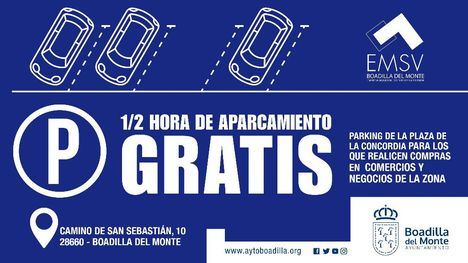 Los comercios del centro de Boadilla regalarán tiques de parking gratuito a sus clientes