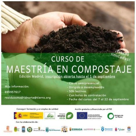 El Escorial anuncia un curso de maestría en compostaje de la Asociación Amigos de la Tierra
