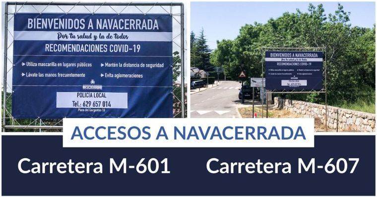 Navacerrada vuelve a restringir los accesos por carretera al término municipal
 