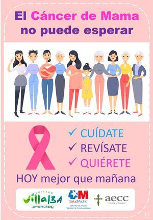 Collado Villalba lanza una nueva campaña municipal contra el cáncer de mama